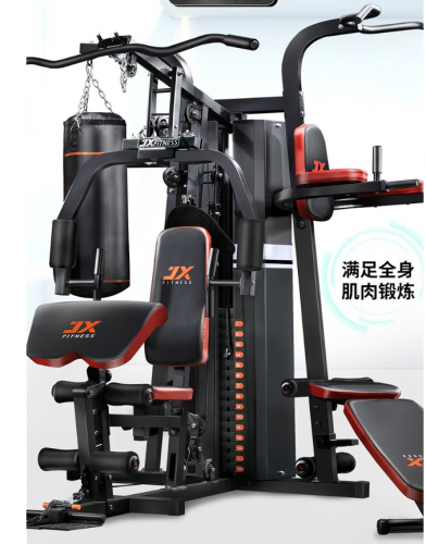 军霞多功能综合训练器(三人站)