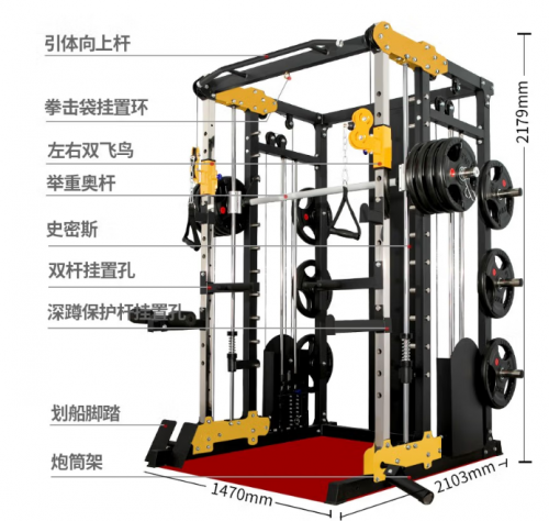 军霞(JUNXIA)史密斯机龙门架综合训练器械(标准款)