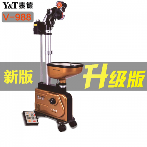 泰德新款 V-988发球机 新款发球机升级功能更多 泰德落地式全自动乒乓球发球机