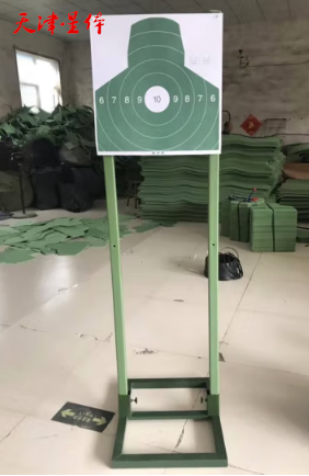 靶座 靶架 靶标 靶杆底座 双杆底座 靶板靶墩 靶纸射击训练器材 套装1