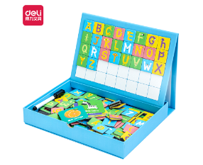 力(deli)74550磁力拼图(字母数字认知)(混)(盒) 一盒 SKU:ECS011209