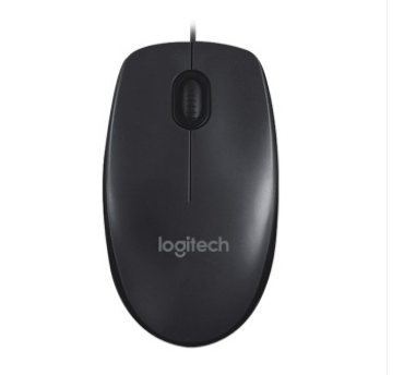 技(Logitech) M90有线鼠标台式机外设USB连接 笔记本电脑家用办公光电鼠标 黑色