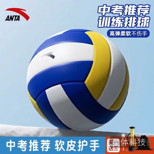 安踏（ANTA）排球中考学生专用硬排球小学初中生比赛5号标准体育考试训练 蓝白