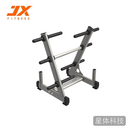 军霞JX-3039A综合训练器商用杠铃片架含杠铃片奥杆套装