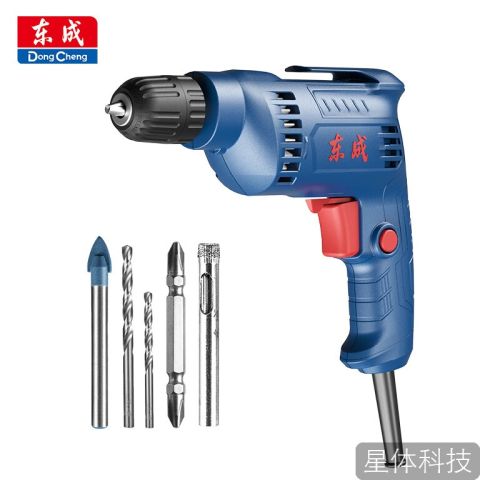 东成手电钻WJZ400-10K正反转多功能家用电钻电动工具无级变速