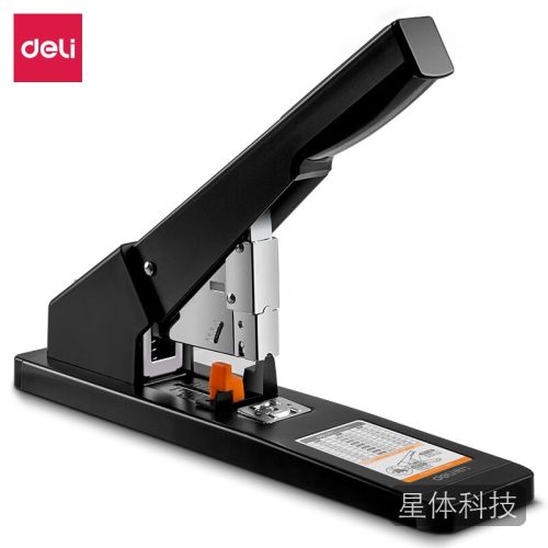 得力(deli)210页重型订书机 适配23/6~23/23订书钉 黑色 0396
