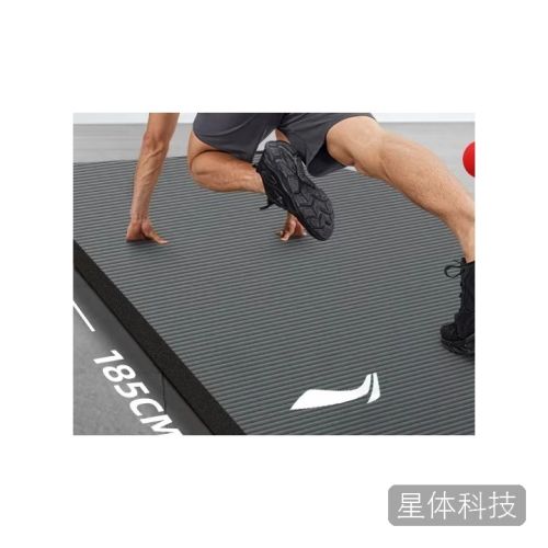 李宁(LI-NING)瑜伽垫加厚宽健身垫跳绳操静隔音减震防滑专业运动舞蹈垫子