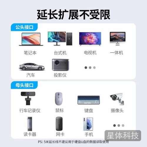 绿联USB3.0延长线公对母数据连接线电视电脑主机硬盘U盘鼠标键盘打印机扩展线加长转接线1.5米 30126