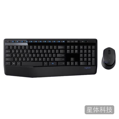 罗技 LOGITECH 键鼠套装 MK346P 无线 黑色