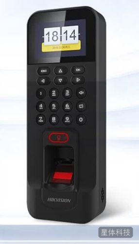 海康威视指纹门禁一体打卡考勤机K1T804BF 联网版门禁系统开门中控机