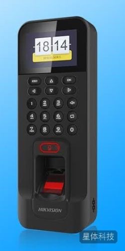 海康威视指纹门禁一体打卡考勤机K1T804BMF 联网版门禁系统开门中控机