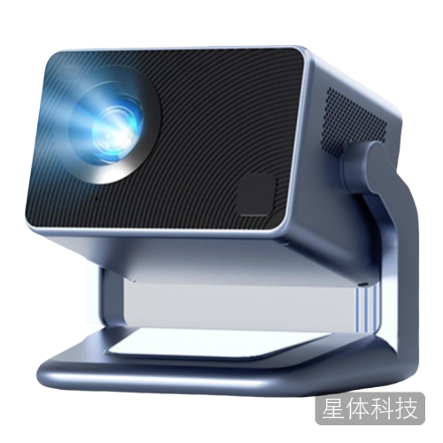 励先 云台投影仪 5G双频WIFI电子对焦投影机 蓝色/灰色
