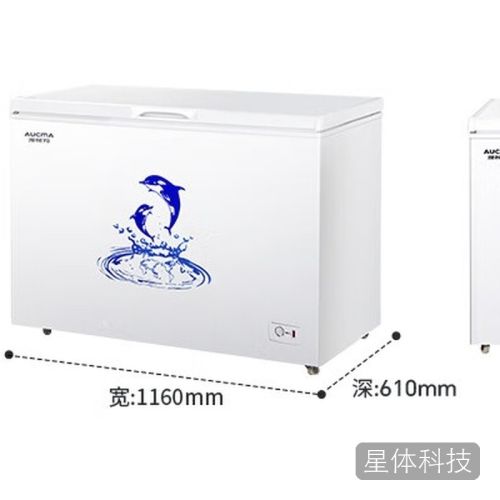 澳柯玛(AUCMA)307升单温冷柜家用减霜大冰柜冷藏柜冷冻柜转换卧式柜BC/BD-307HNE