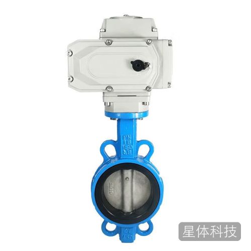 京信工d971x-16电动衬胶蝶阀球墨304不锈钢对夹式蝶阀门执行器DN4050铁板)03型220v
