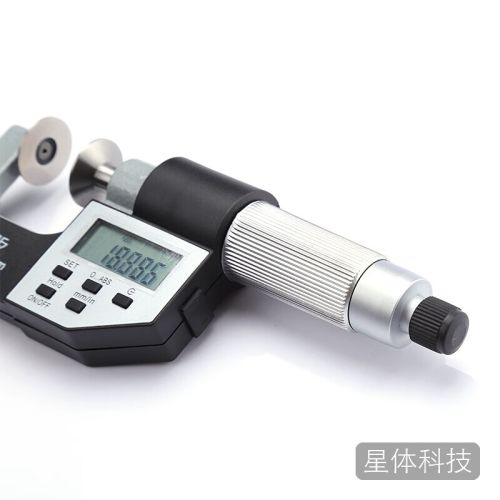 西北 青量 电子数显齿轮公法线千分尺外径大圆盘头蝶形千分尺 230-21-240/量程0-25mm