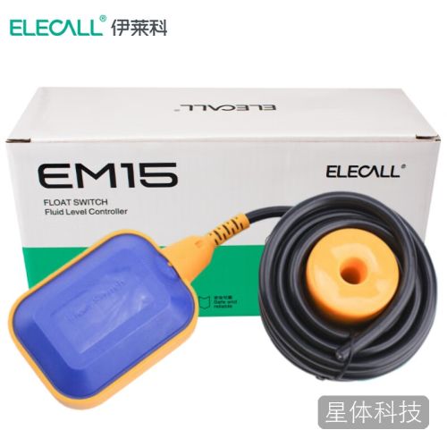 伊莱科(ELECALL)浮球开关水塔水箱水泵自动水位液位控制器浮球阀EM15-2 3米 方形