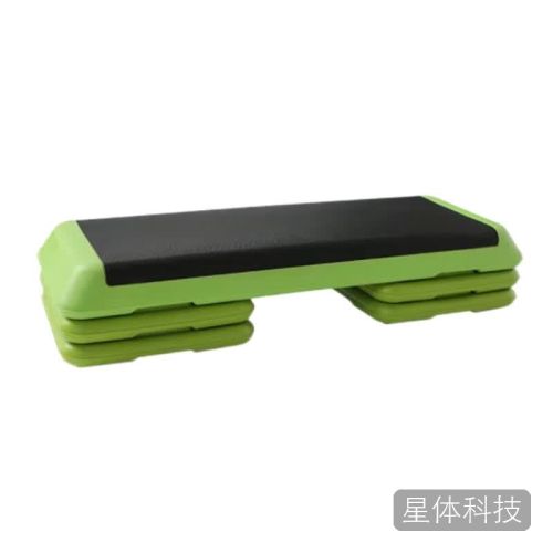 元始兵 健身训练踏板 多功能高度可调节跳操韵律踏板 大踏板黑绿(配四拖)(个)