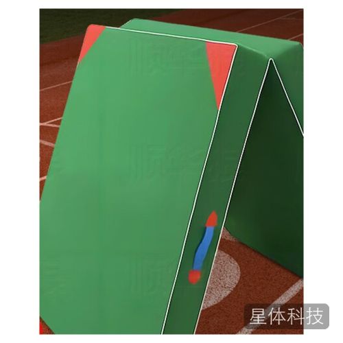 顺华狼120*60*5cm珍珠棉帆布两折体操垫 仰卧起坐垫跳高垫珍珠棉有机硅防水帆布