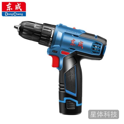 东成纯铜电机手电钻MJZ1201B家用打孔锂电手枪钻电动螺丝刀电钻起子机