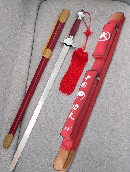 太极剑武术表演剑舞剑软剑